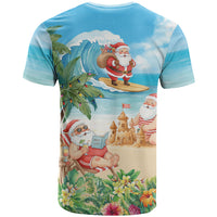 Tropical Christmas Funny Santa T Shirt Beach Vacation LT7 - Polynesian Pride