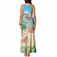 Tropical Christmas Funny Santa Tank Maxi Dress Beach Vacation LT7 - Polynesian Pride