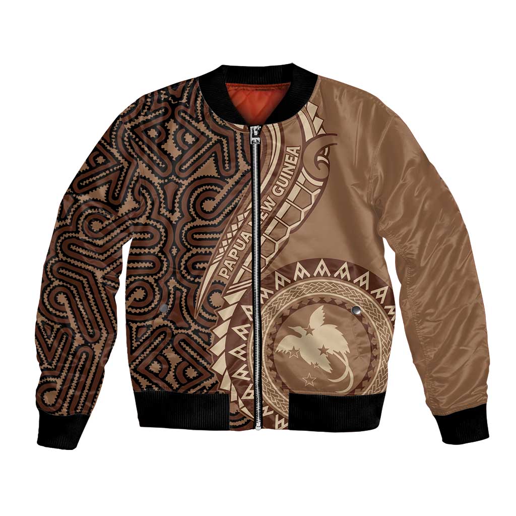 Papua New Guinea Oro Tapa Motif Bomber Jacket Classic