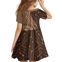 Papua New Guinea Oro Tapa Motif Family Matching Long Sleeve Bodycon Dress and Hawaiian Shirt Classic LT7 - Polynesian Pride
