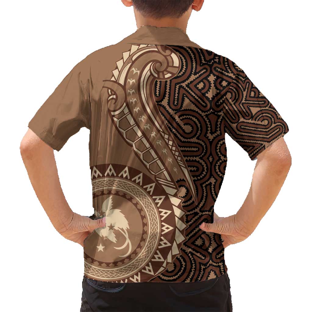 Papua New Guinea Oro Tapa Motif Family Matching Puletasi and Hawaiian Shirt Classic LT7 - Polynesian Pride