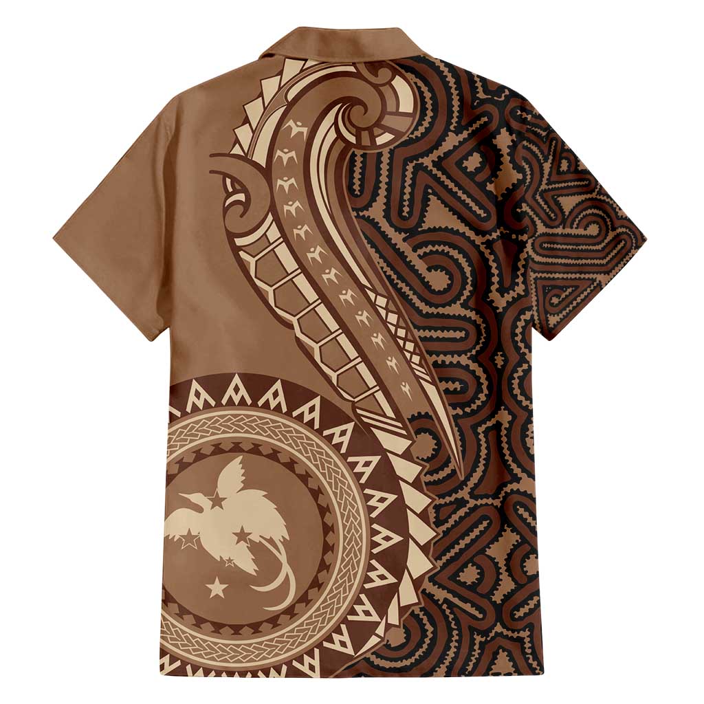 Papua New Guinea Oro Tapa Motif Family Matching Puletasi and Hawaiian Shirt Classic LT7 - Polynesian Pride