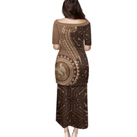 Papua New Guinea Oro Tapa Motif Family Matching Puletasi and Hawaiian Shirt Classic LT7 - Polynesian Pride