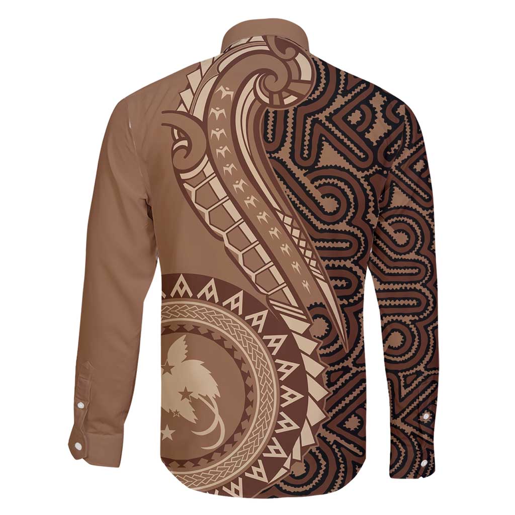 Papua New Guinea Oro Tapa Motif Family Matching Short Sleeve Bodycon Dress and Hawaiian Shirt Classic LT7 - Polynesian Pride