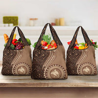 Papua New Guinea Oro Tapa Motif Grocery Bag Classic