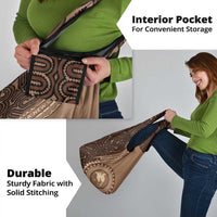 Papua New Guinea Oro Tapa Motif Grocery Bag Classic