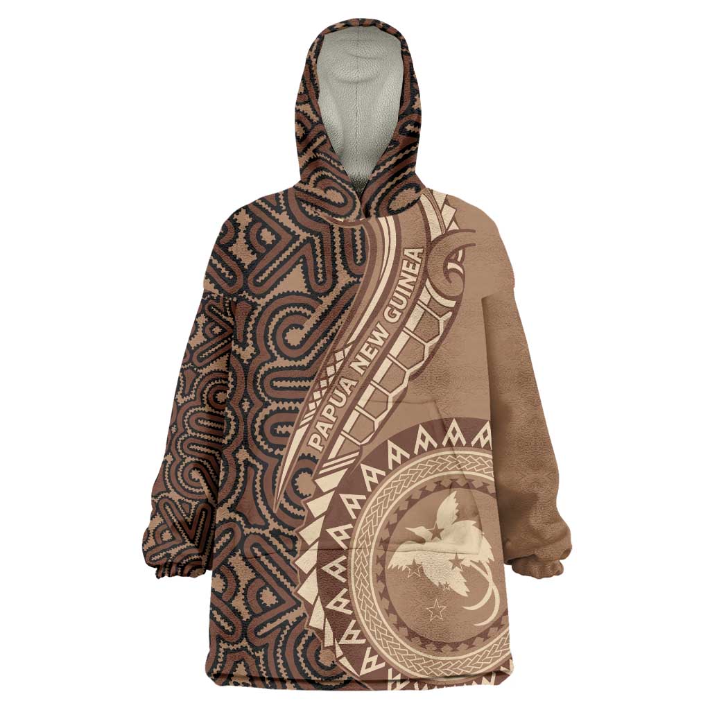 Papua New Guinea Oro Tapa Motif Wearable Blanket Hoodie Classic