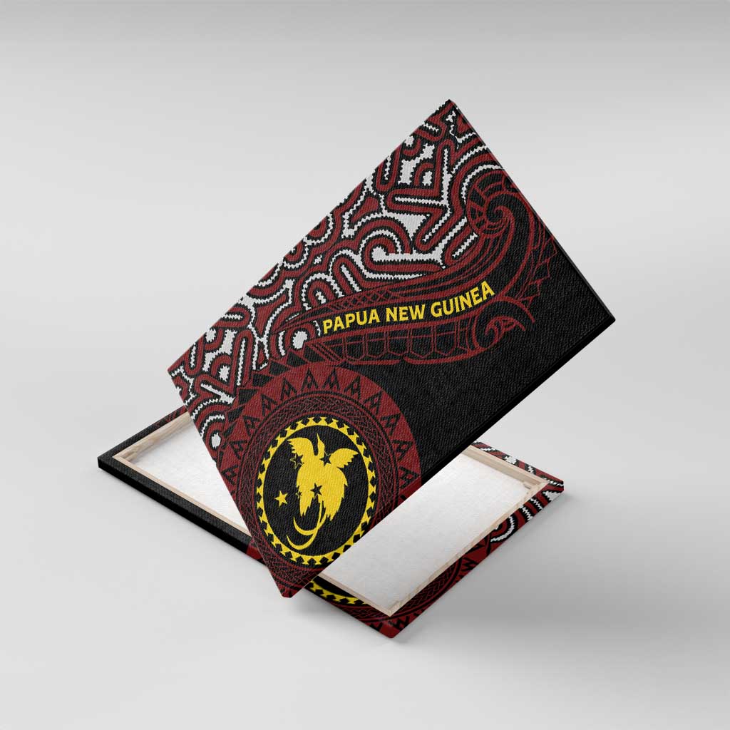 Papua New Guinea Oro Tapa Motif Canvas Wall Art Special