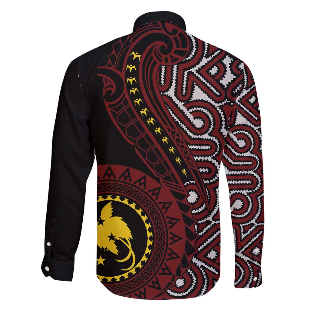 Papua New Guinea Oro Tapa Motif Family Matching Long Sleeve Bodycon Dress and Hawaiian Shirt Special LT7 - Polynesian Pride