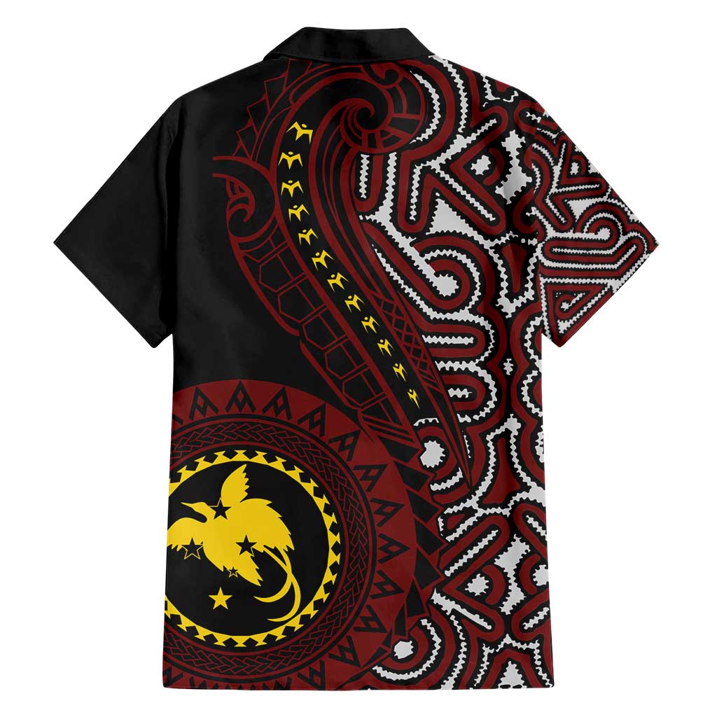 Papua New Guinea Oro Tapa Motif Family Matching Short Sleeve Bodycon Dress and Hawaiian Shirt Special LT7 - Polynesian Pride