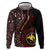 Papua New Guinea Oro Tapa Motif Zip Hoodie Special