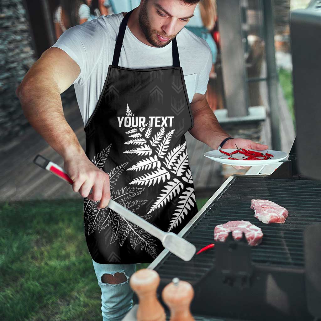 New Zealand Lawn Bowls Personalized Apron Wrap-Around Silver Fern - Polynesian Pride