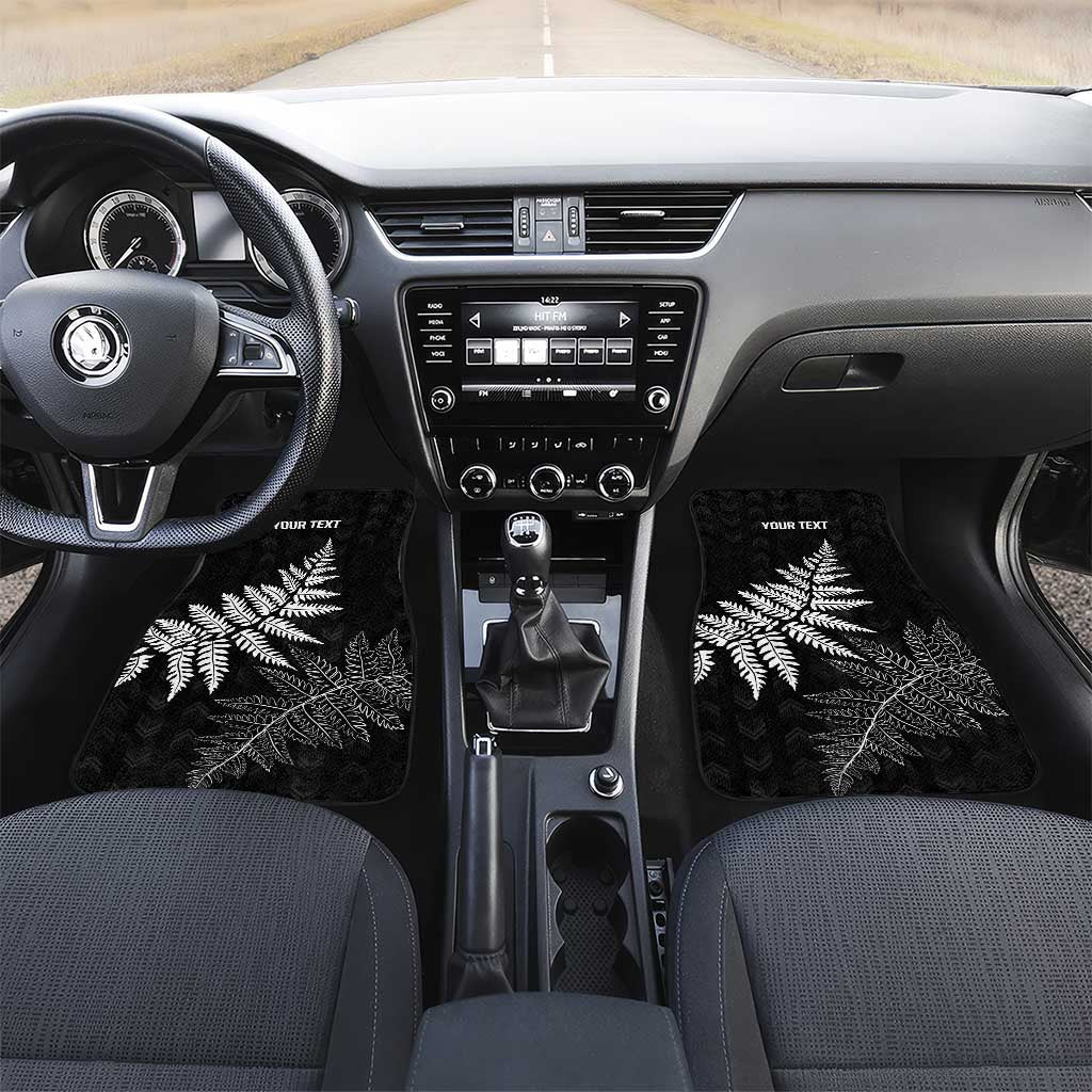 New Zealand Lawn Bowls Personalized Car Mats Wrap-Around Silver Fern - Polynesian Pride