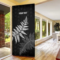New Zealand Lawn Bowls Personalized Door Cover Wrap-Around Silver Fern - Polynesian Pride