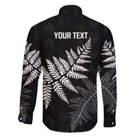 New Zealand Lawn Bowls Personalized Family Matching Long Sleeve Bodycon Dress and Hawaiian Shirt Wrap-Around Silver Fern - Polynesian Pride