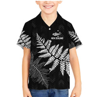 New Zealand Lawn Bowls Personalized Family Matching Mermaid Dress and Hawaiian Shirt Wrap-Around Silver Fern - Polynesian Pride