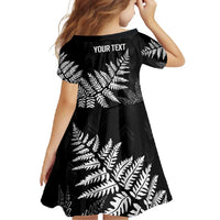 New Zealand Lawn Bowls Personalized Family Matching Off Shoulder Maxi Dress and Hawaiian Shirt Wrap-Around Silver Fern - Polynesian Pride