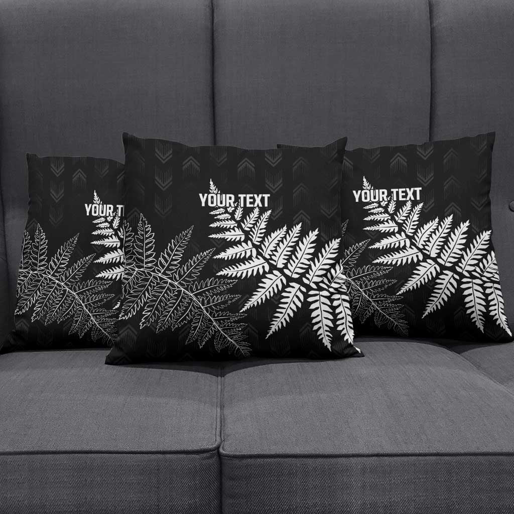 New Zealand Lawn Bowls Personalized Pillow Cover Wrap-Around Silver Fern - Polynesian Pride