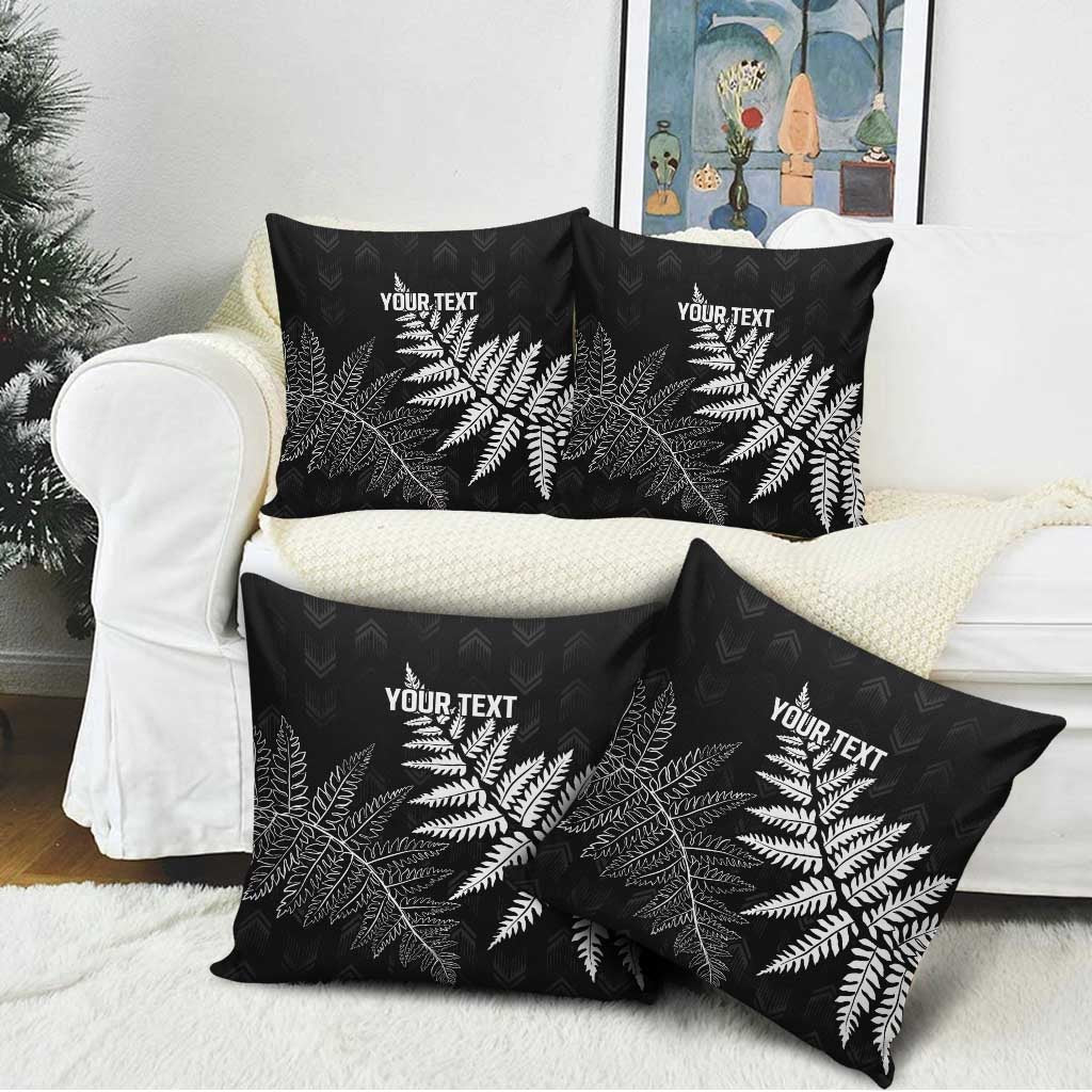 New Zealand Lawn Bowls Personalized Pillow Cover Wrap-Around Silver Fern - Polynesian Pride