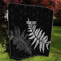 New Zealand Lawn Bowls Personalized Quilt Wrap-Around Silver Fern - Polynesian Pride