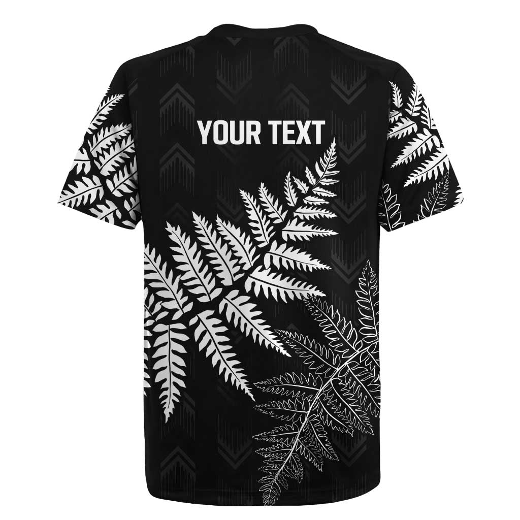 New Zealand Lawn Bowls Personalized Rugby Jersey Wrap-Around Silver Fern - Polynesian Pride