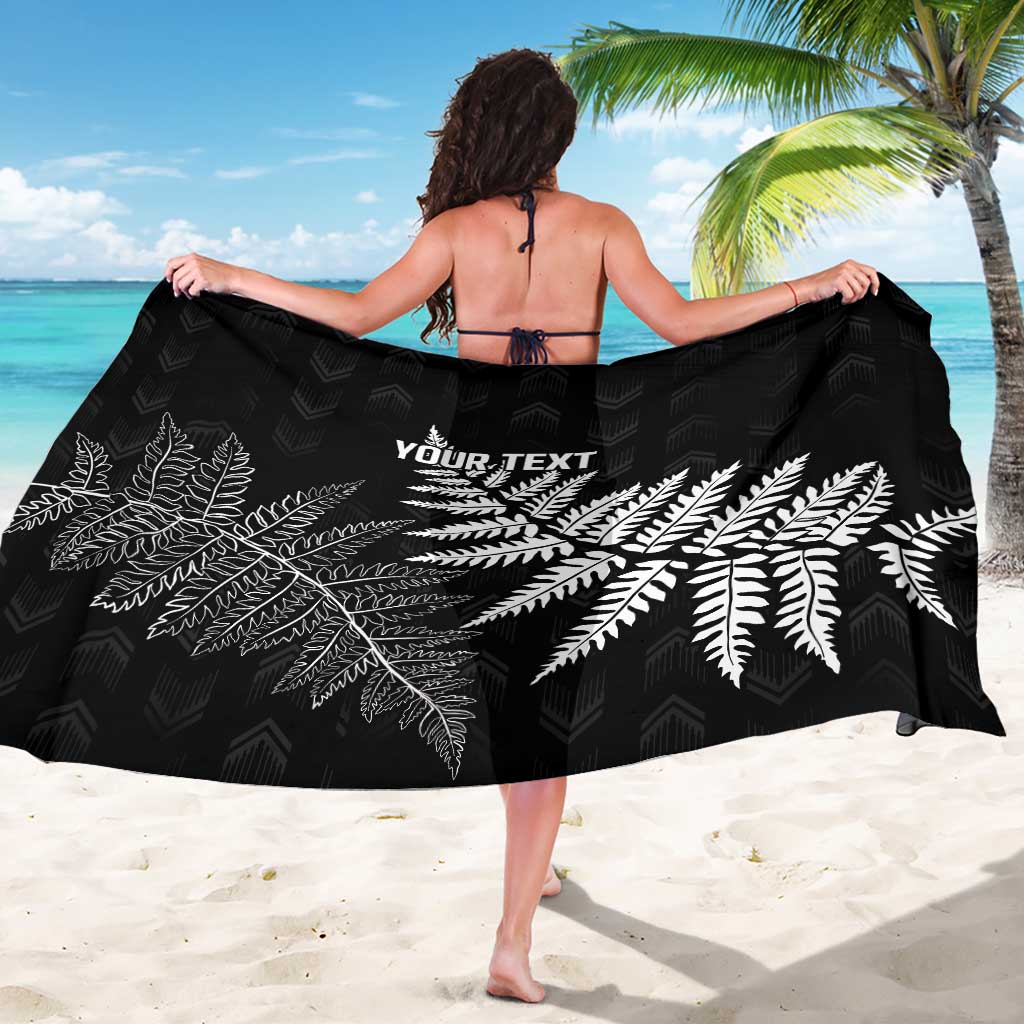 New Zealand Lawn Bowls Personalized Sarong Wrap-Around Silver Fern - Polynesian Pride