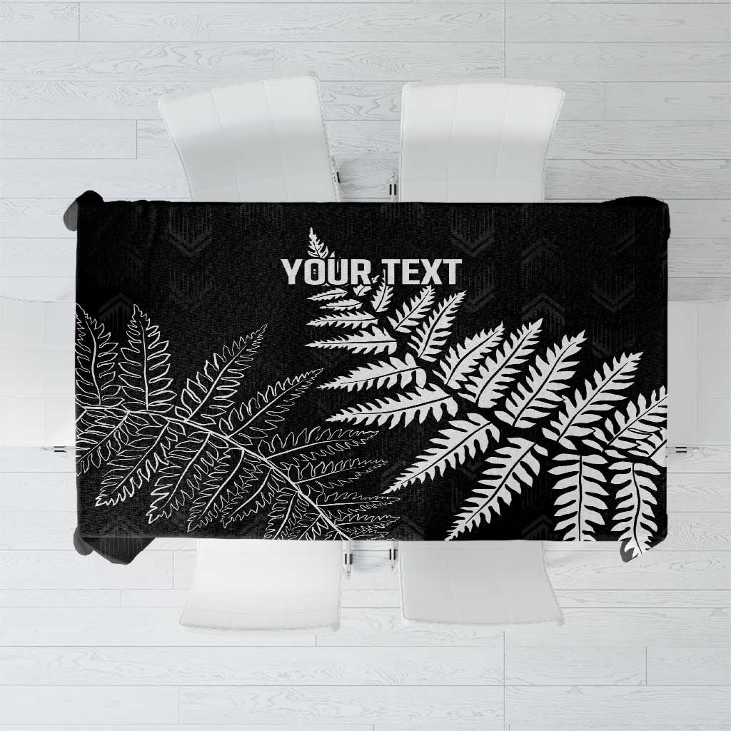 New Zealand Lawn Bowls Personalized Tablecloth Wrap-Around Silver Fern - Polynesian Pride