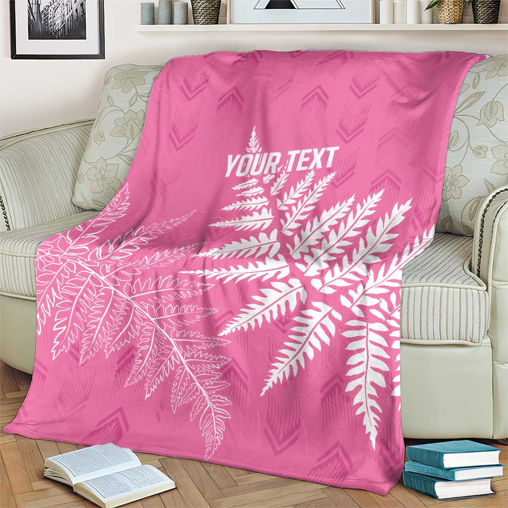 New Zealand Lawn Bowls Breast Cancer Personalized Blanket Wrap-Around Silver Fern - Polynesian Pride