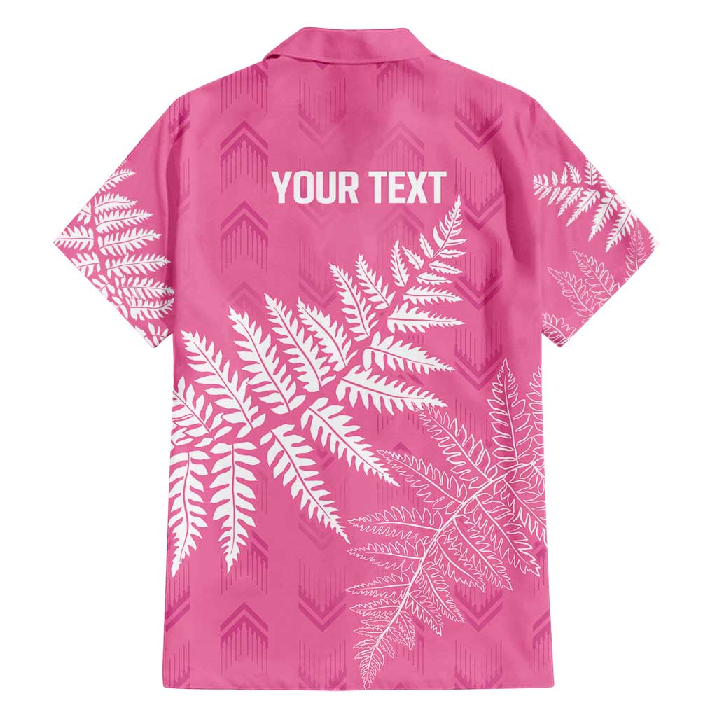 New Zealand Lawn Bowls Breast Cancer Personalized Family Matching Long Sleeve Bodycon Dress and Hawaiian Shirt Wrap-Around Silver Fern - Polynesian Pride