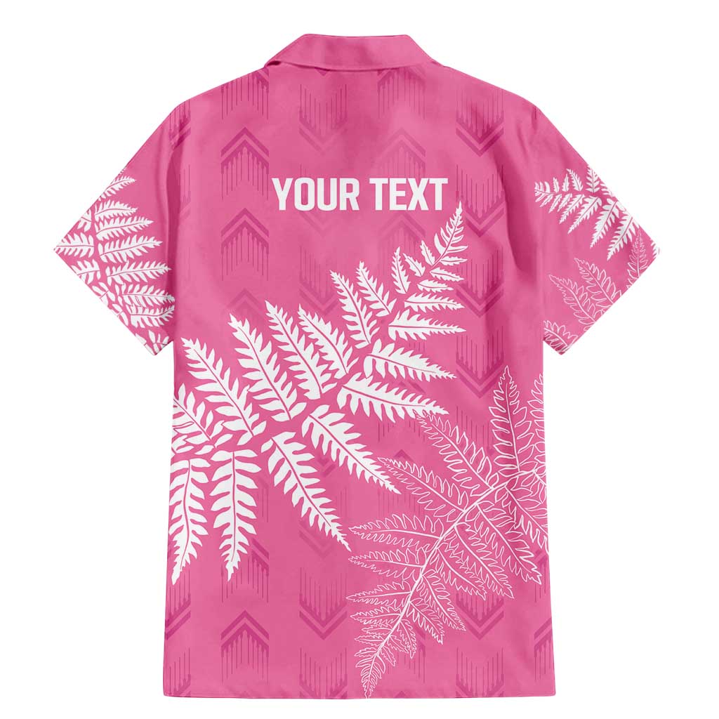 New Zealand Lawn Bowls Breast Cancer Personalized Family Matching Mermaid Dress and Hawaiian Shirt Wrap-Around Silver Fern - Polynesian Pride