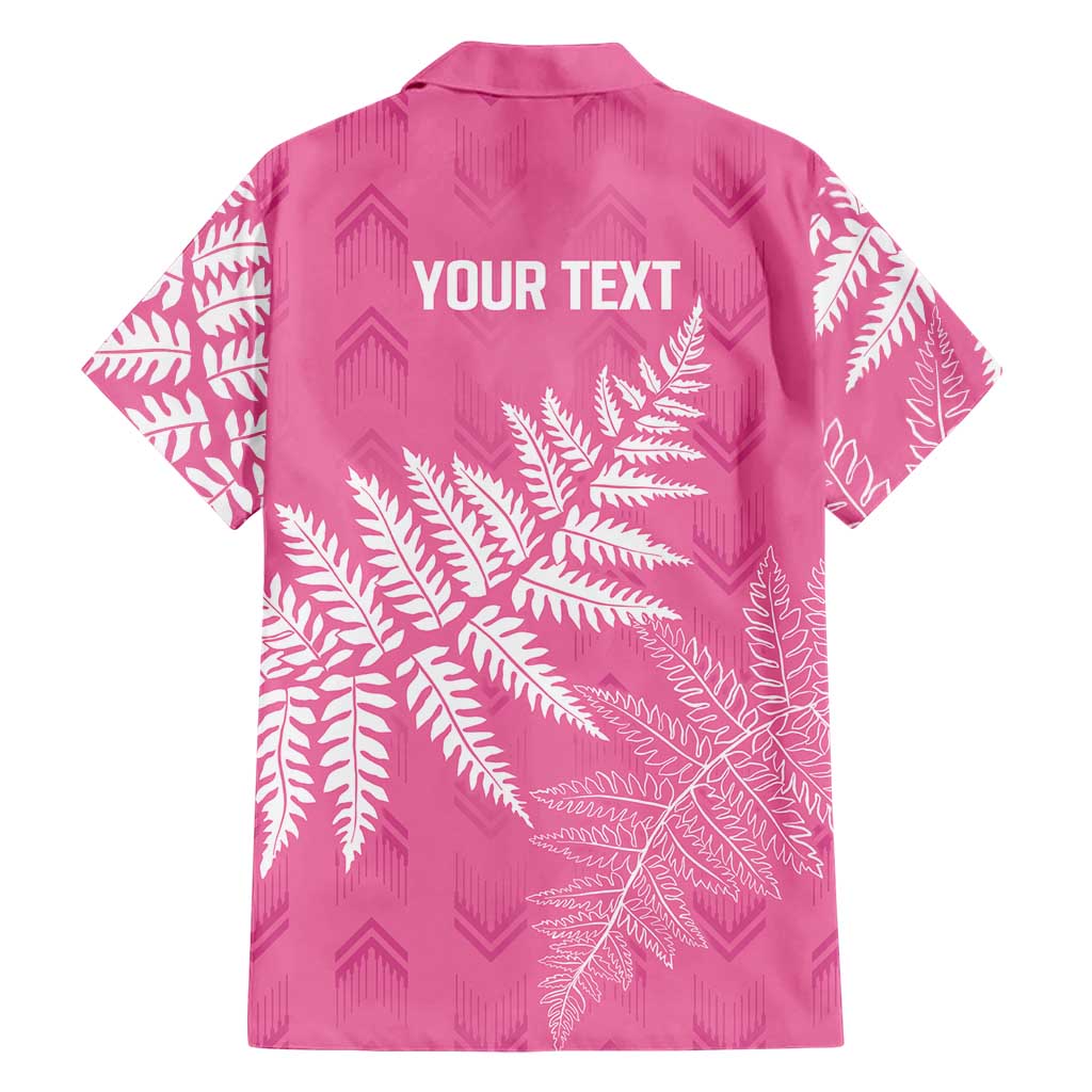 New Zealand Lawn Bowls Breast Cancer Personalized Family Matching Summer Maxi Dress and Hawaiian Shirt Wrap-Around Silver Fern LT7 - Polynesian Pride