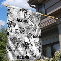 Aloha Vintage Quilt Garden Flag Hawaiian Seamless - White LT7 - Polynesian Pride