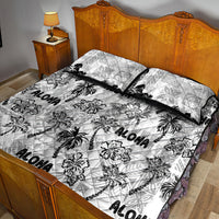 Aloha Vintage Quilt Quilt Bed Set Hawaiian Seamless - White LT7 - Polynesian Pride