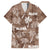 Aloha Vintage Quilt Hawaiian Shirt Hawaiian Seamless - Brown LT7 Brown - Polynesian Pride