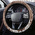 Aloha Vintage Quilt Steering Wheel Cover Hawaiian Seamless - Brown LT7 - Polynesian Pride