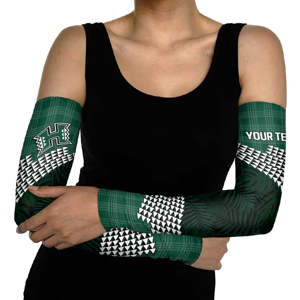 Rainbow Warriors Hawaii Personalized Palaka Arm Sleeves - Polynesian Pride