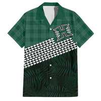 Rainbow Warriors Hawaii Personalized Palaka Family Matching Off Shoulder Maxi Dress and Hawaiian Shirt - Polynesian Pride