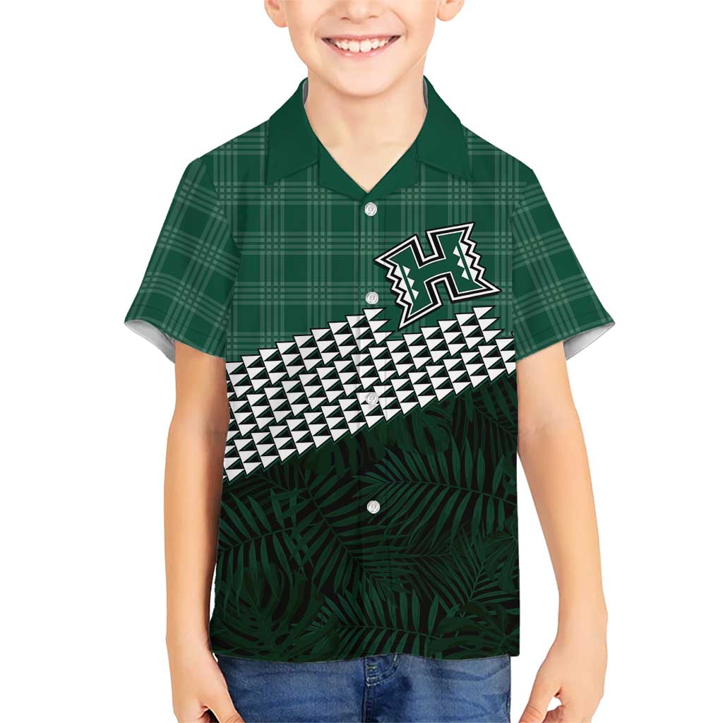 Rainbow Warriors Hawaii Personalized Palaka Kid Hawaiian Shirt - Polynesian Pride