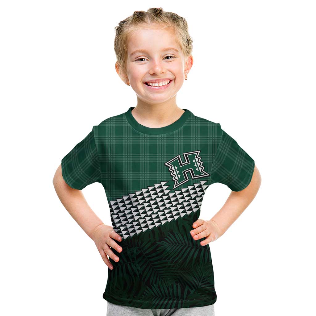 Rainbow Warriors Hawaii Personalized Palaka Kid T Shirt - Polynesian Pride