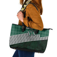 Rainbow Warriors Hawaii Personalized Palaka Leather Tote Bag - Polynesian Pride