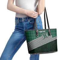 Rainbow Warriors Hawaii Personalized Palaka Leather Tote Bag - Polynesian Pride
