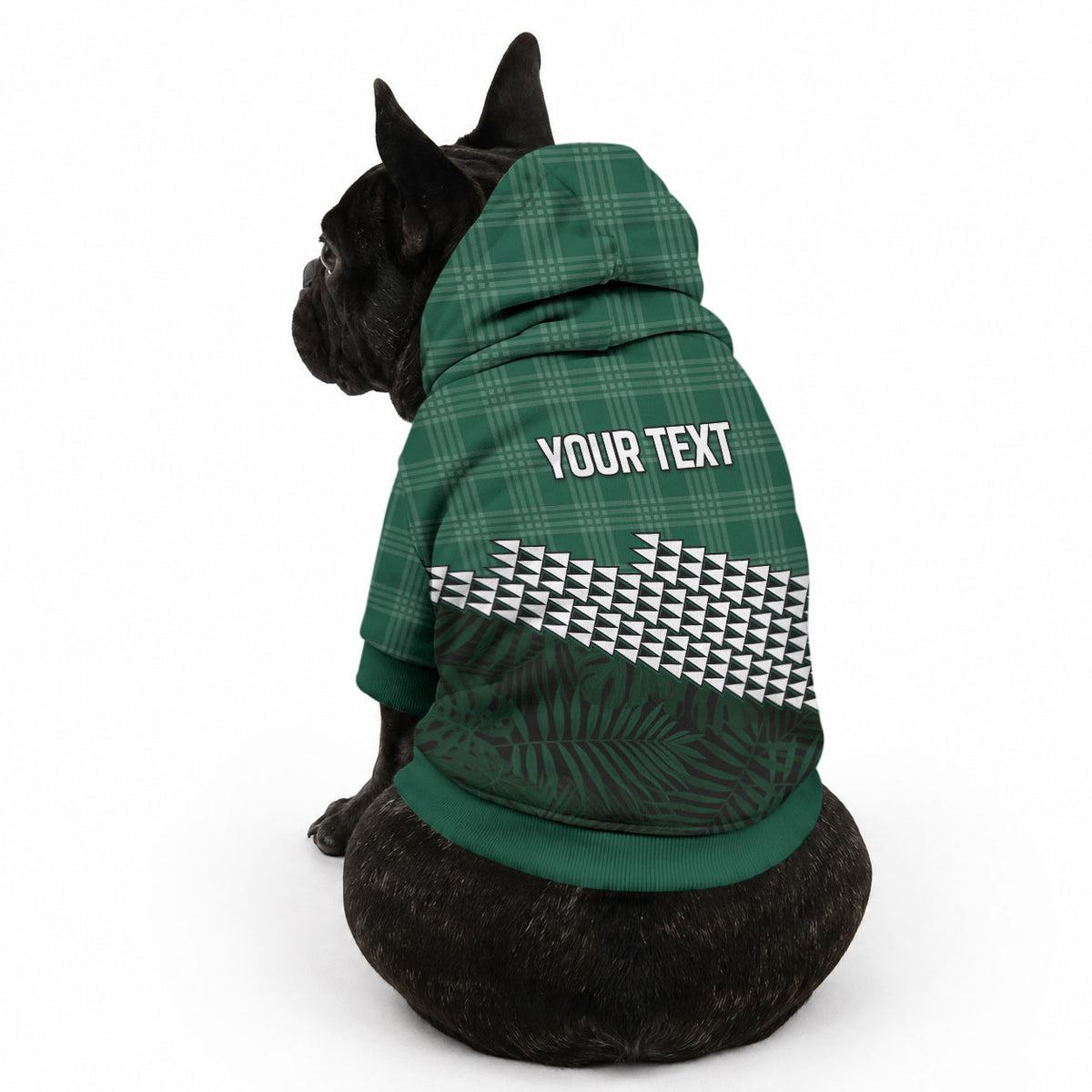 Rainbow Warriors Hawaii Personalized Palaka Pet Hoodie