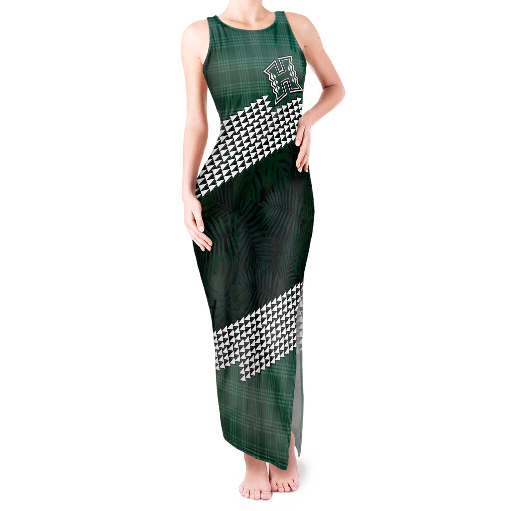 Rainbow Warriors Hawaii Personalized Palaka Tank Maxi Dress - Polynesian Pride