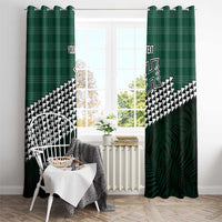 Rainbow Warriors Hawaii Personalized Palaka Window Curtain - Polynesian Pride