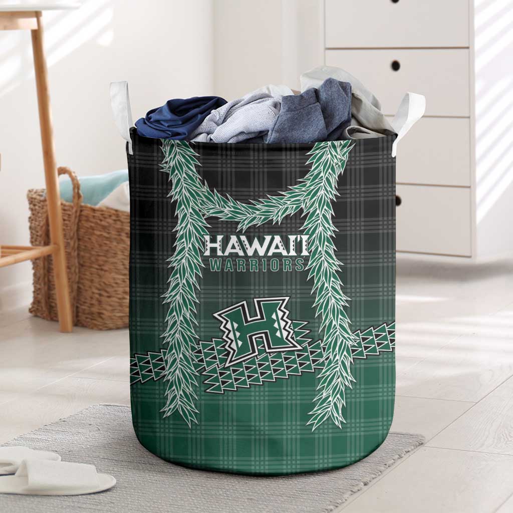 Rainbow Warriors Hawaii Palaka Laundry Basket Maile Lei - Polynesian Pride