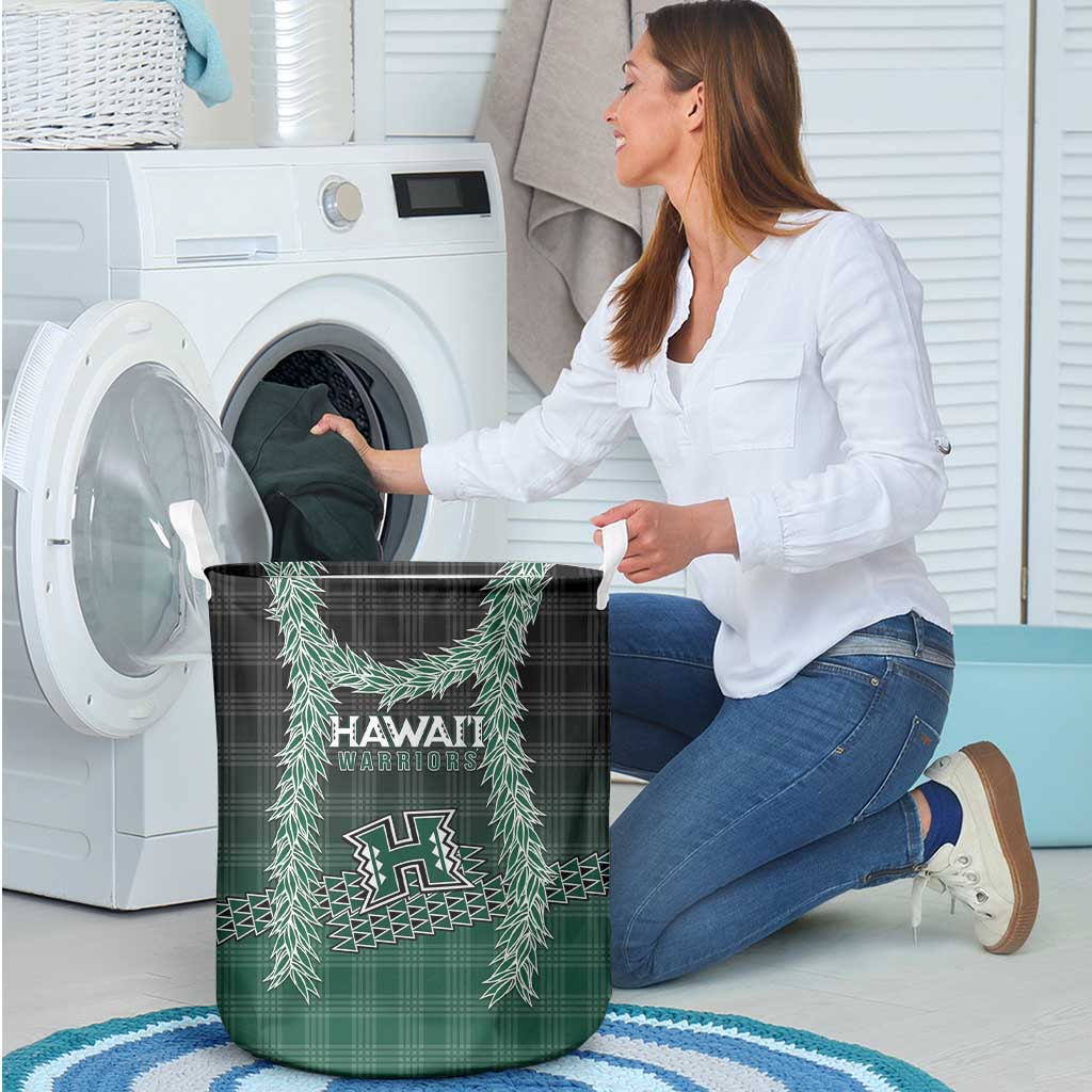 Rainbow Warriors Hawaii Palaka Laundry Basket Maile Lei - Polynesian Pride