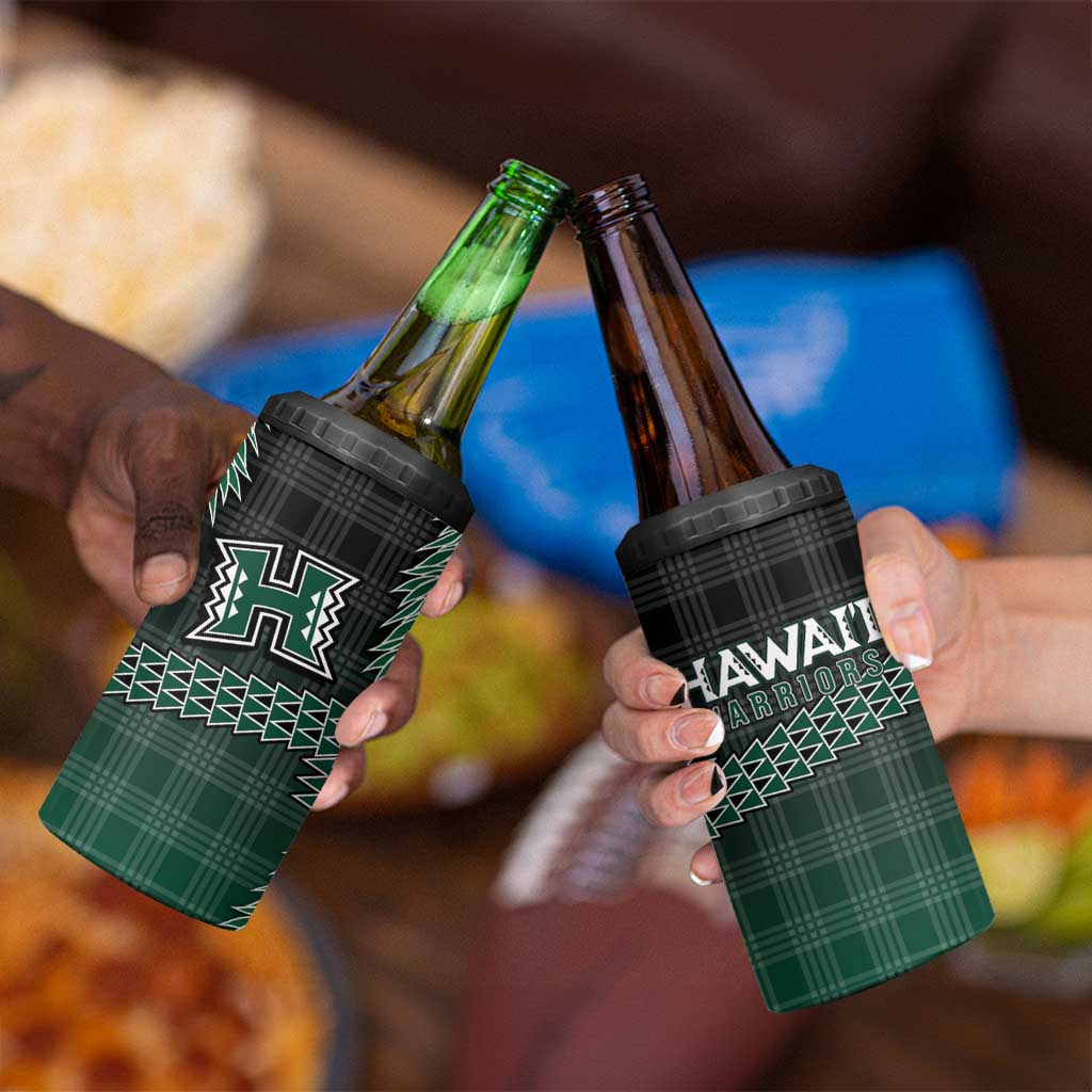 Rainbow Warriors Hawaii Palaka 4 in 1 Can Cooler Tumbler Maile Lei - Polynesian Pride
