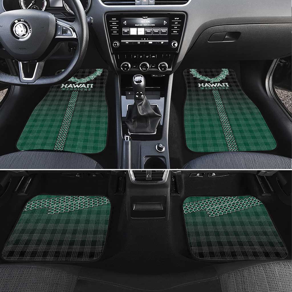Rainbow Warriors Hawaii Palaka Car Mats Maile Lei - Polynesian Pride
