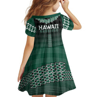 Rainbow Warriors Hawaii Palaka Kid Short Sleeve Dress Maile Lei - Polynesian Pride