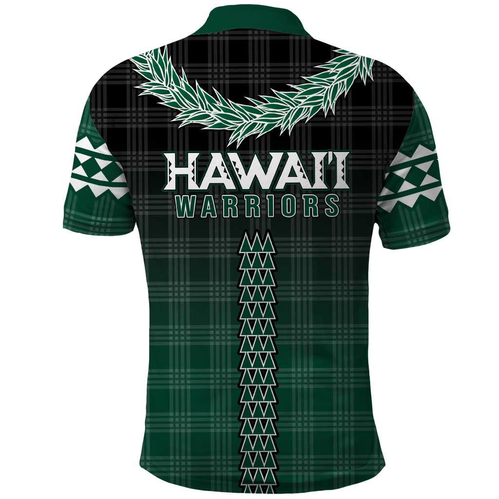 Rainbow Warriors Hawaii Palaka Polo Shirt - Maile Lei Design LT7 - Polynesian Pride